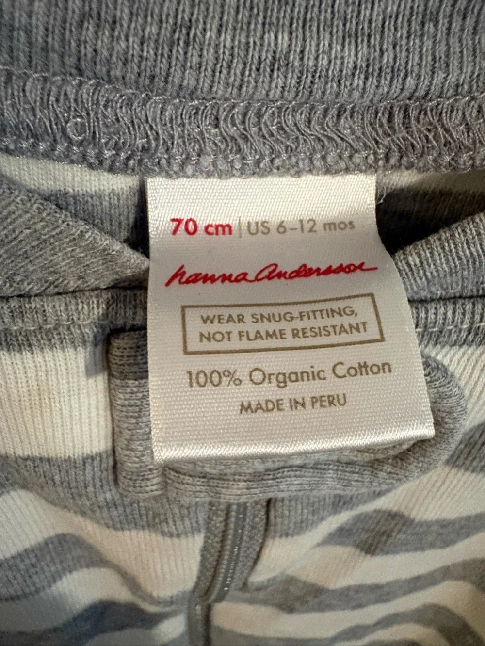 Hanna Andersson Striped Onesie 6-12 Months baby clothes clothing onesies
